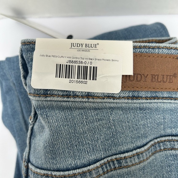 Judy Blue NWT Tummy Control Skinny Fit Hi-Rise Denim Jean Size 0/24 Style #88538 - Picture 3 of 7